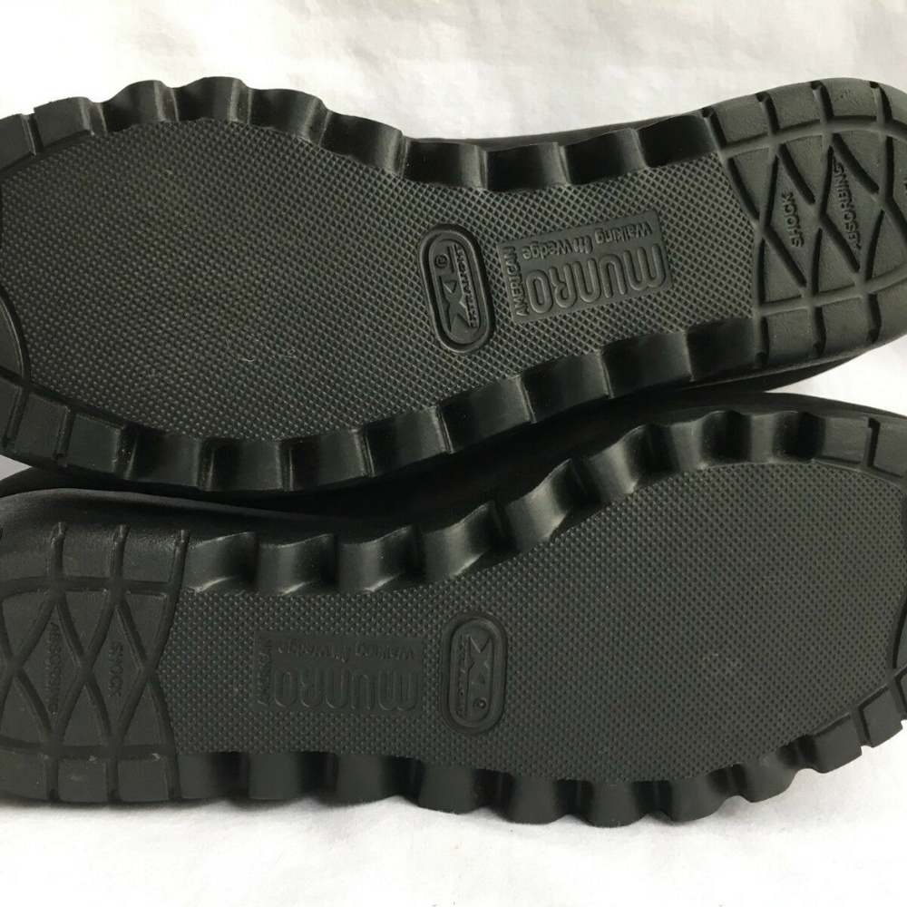 Munro Pia Black Nubuck  Mary Jane Wedge Size 6.5 M - Picture 8 of 8